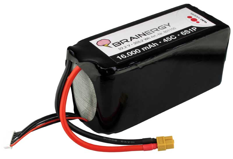 LiPo 6s1p 22,2V 16000mAh 45C XT60