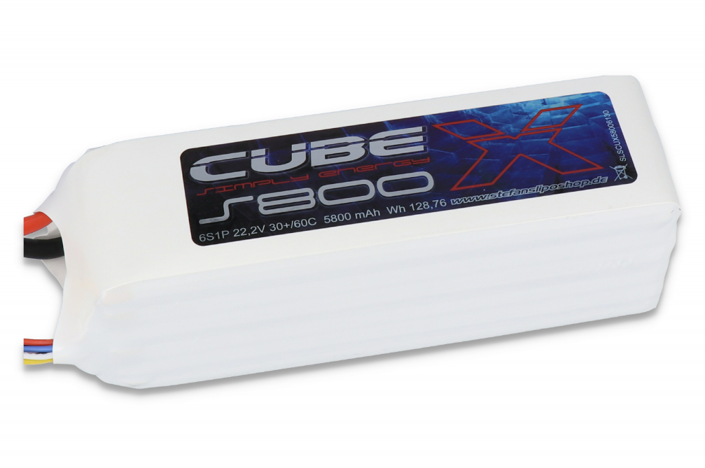 Accu Lipo 5800mAh 6S 30/60C SLS X CUBE