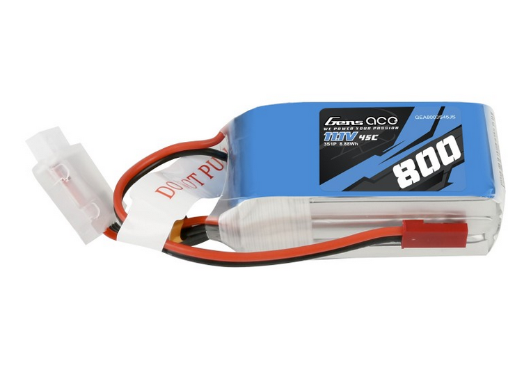 Accu Lipo 800mAh 3s 45C Gens Ace Lipo 3S (11,1V)