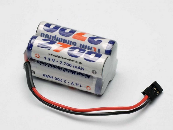 Accu NIMH 4,8v 2700mAh Carré