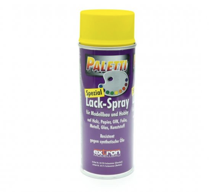 Bombe de peinture Jaune 400ml Paletti Peinture
