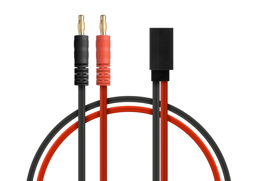 Cable de charge Banane 4mm vers Rx JR-Hitec