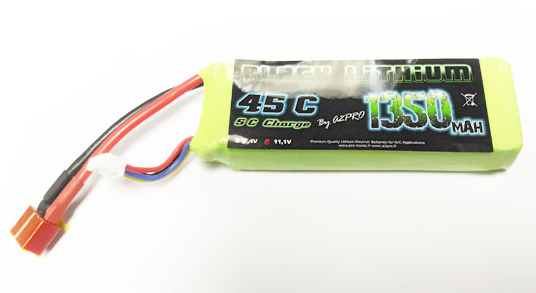 Accu lipo Black Lithium 1350mAh 3s 45c