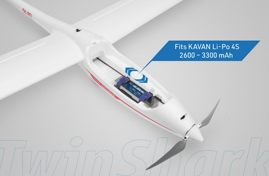 Motoplaneur TwinShark 2700 mm Kavan Planeurs