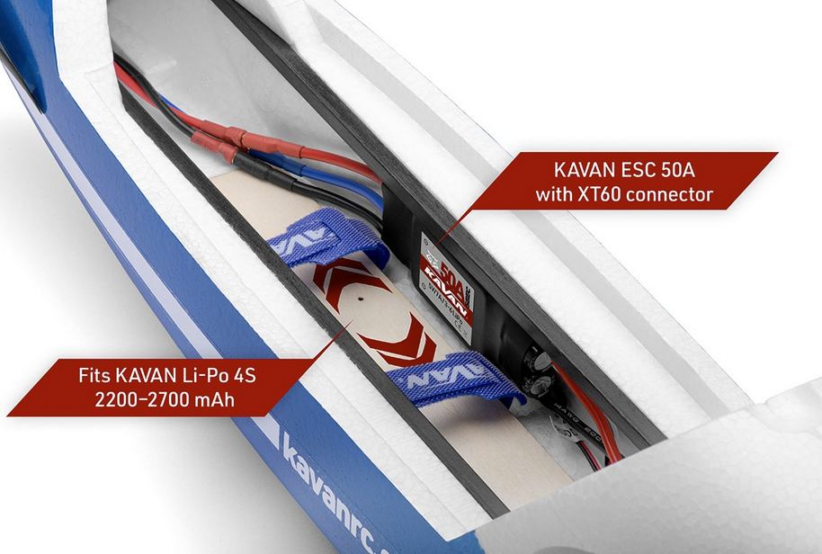 Planeur Swift S1 2400mm PNP Bleu Kavan Planeurs