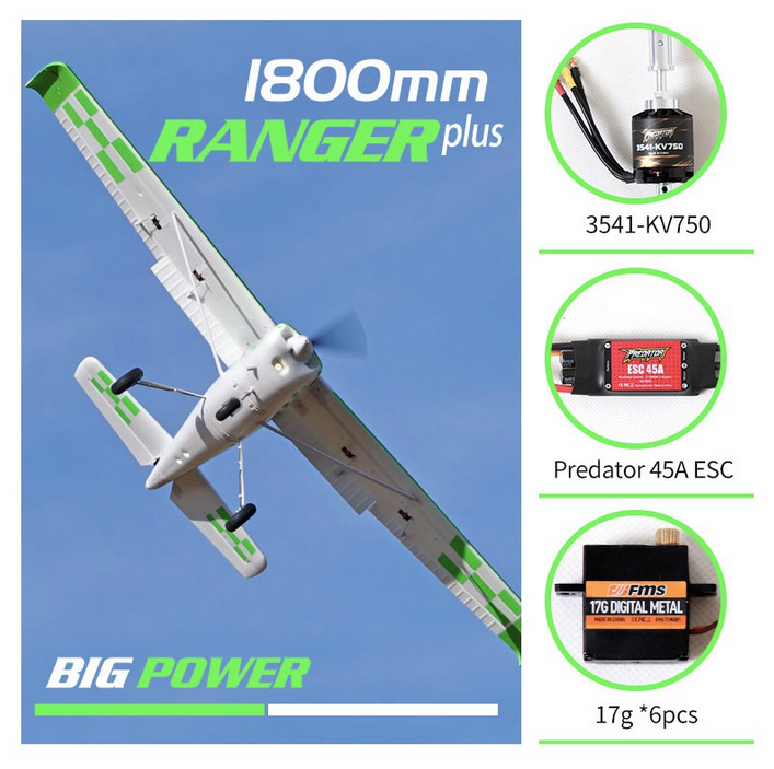 Ranger 1800mm PNP FMS avec gyro  Débutant / Trainer