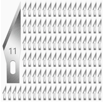 Lot de 100 lames N°11 pour scalpel X-acto 