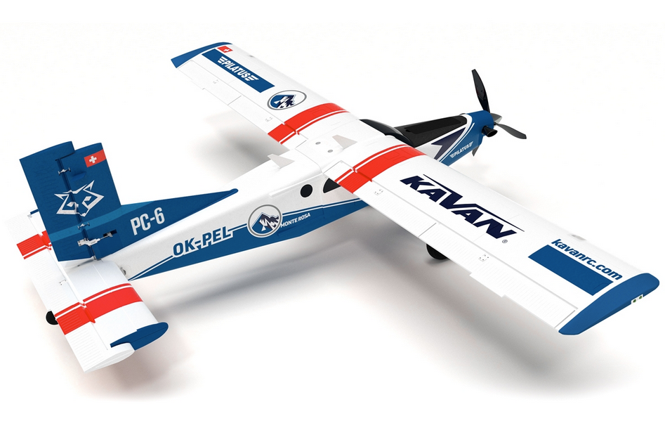 Pilatus PC-6 Porter 1500mm Bleu PNP Kavan Débutant / Trainer