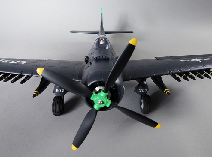 Warbird A1 Skyraider bleu PNP 750mm Derbee Warbird