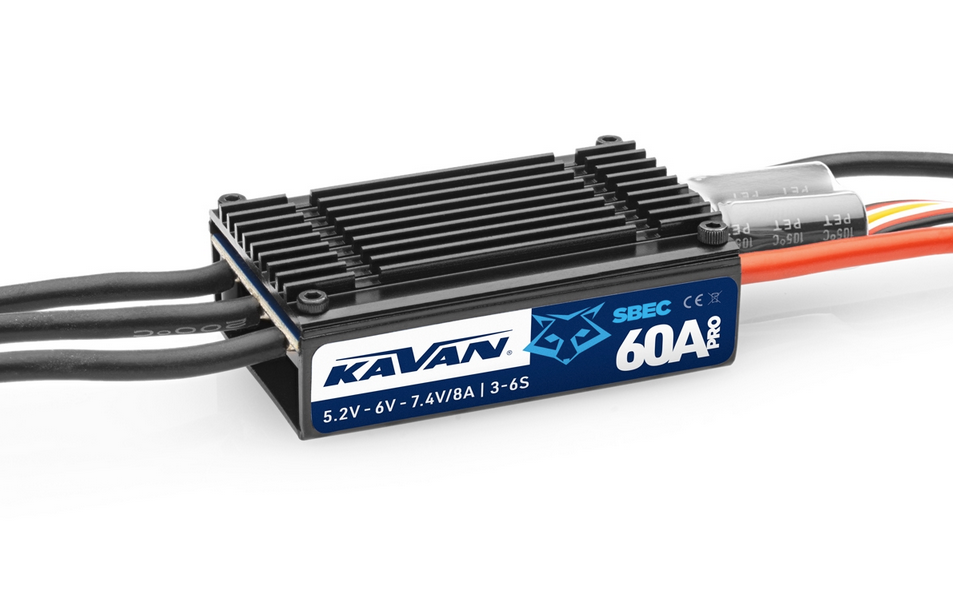 Controleur Brushless Kavan Pro 60A  Contrôleurs brushless et Bec