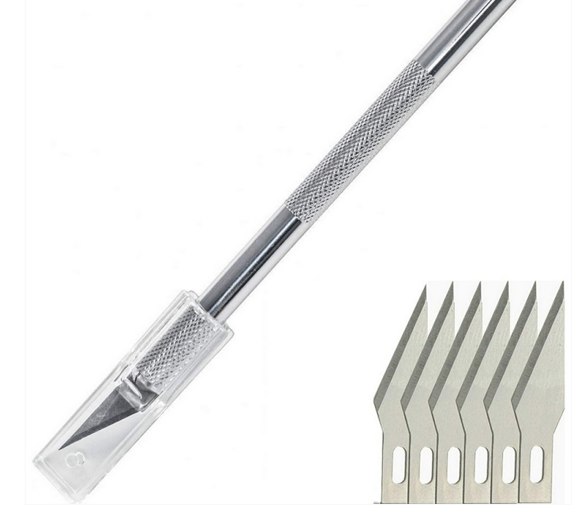 Couteau Scalpel de précision + 6 lames 