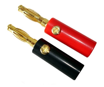 Fiches Banane 4mm Noir et Rouge