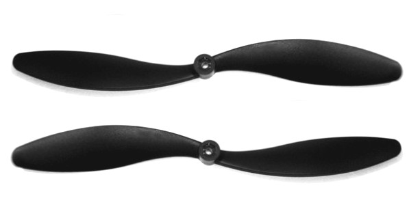 Lot d'hélices Noires 10x4,5 pour quadri-copter