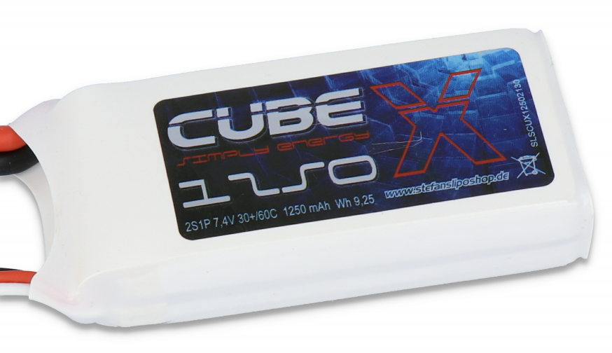 SLS X-CUBE 1250mAh 2S1P 7,4V 30C/60C