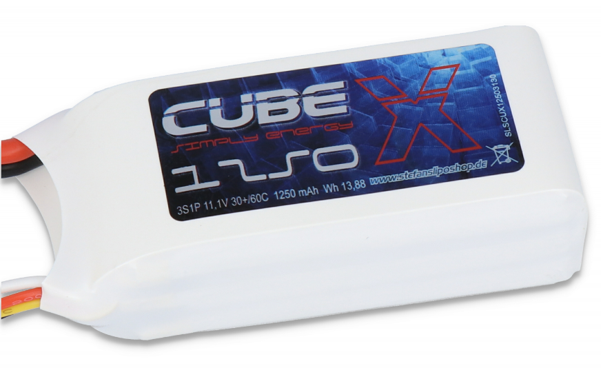 SLS X-CUBE 1250mAh 3S1P 11,1V 30C/60C