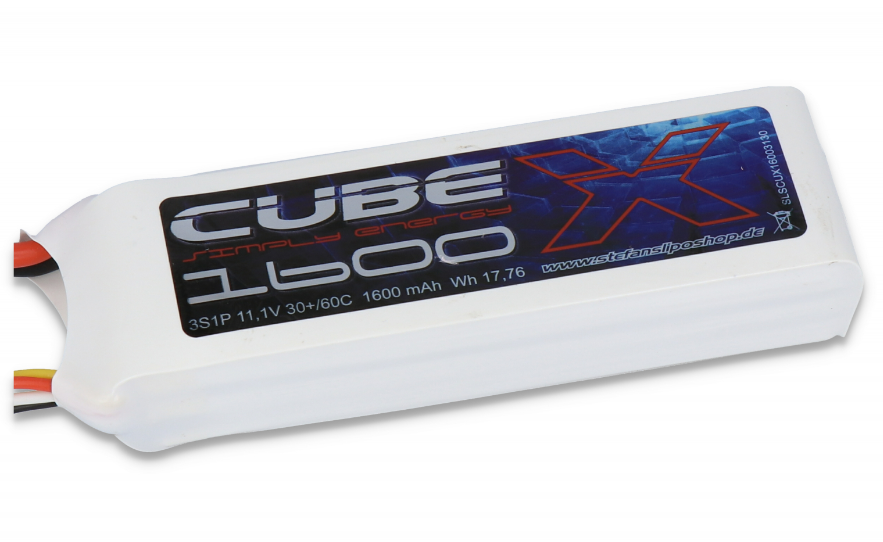 SLS X-CUBE 1600mAh 3S1P 11,1V 30C/60C