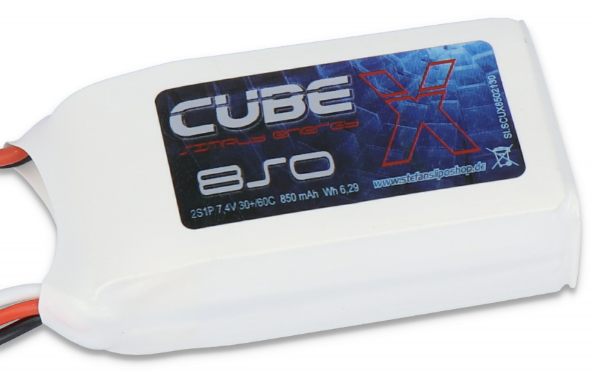 SLS X-CUBE 850mAh 2S1P 7,4V 30C/60C