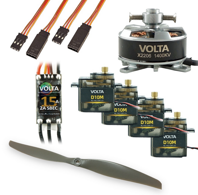 Set electronique pour Piper SC Rc Factory  