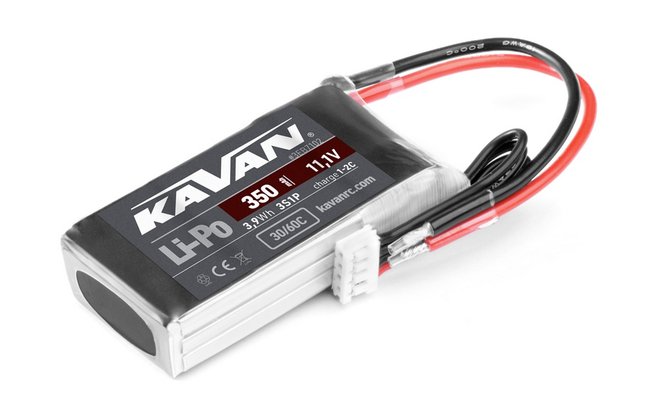 Accu Lipo 350mAh 3S 30/60C Kavan