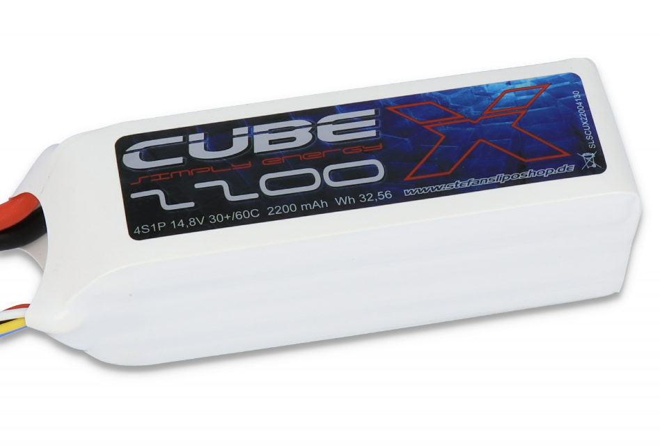 Accu Lipo 2200mAh 4S 30/60C SLS X CUBE