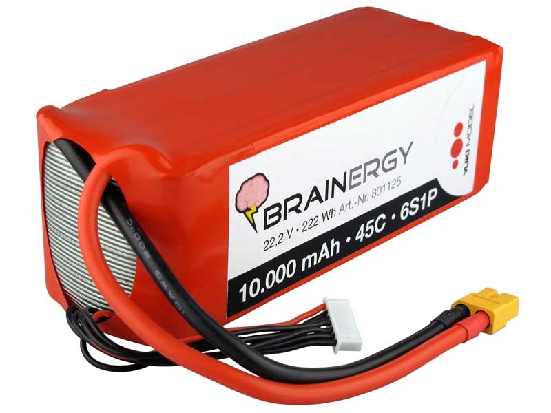 BRAINERGY LiPo 6s 10000mAh 45c Lipo 6s (22,2V)
