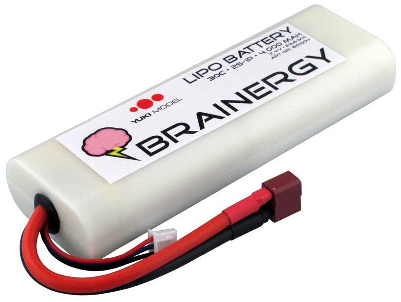 BRAINERGY LiPo 2s1p 7.4V 4000mAh 30C hardcase