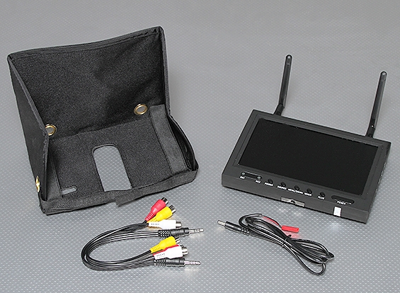 Ecran Boscam LCD 7" (18 cm) avec avec récepteur 5,8Ghz diversifié intégré