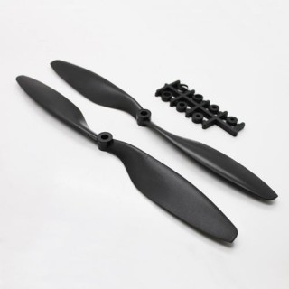 Lot d'hélices Noires 12x4,5 pour quadri-copter