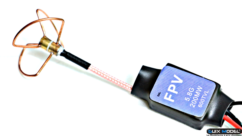 Emetteur micro 5.8Ghz 200mw avec micro caméra