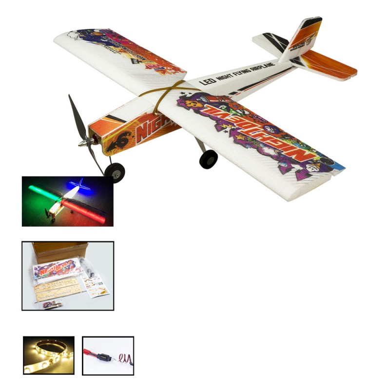 Avion Night Devil EPP 1000mm + leds  Débutant / Trainer