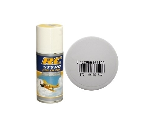 Bombe de peinture blanc RC Styro (150ml) Peinture