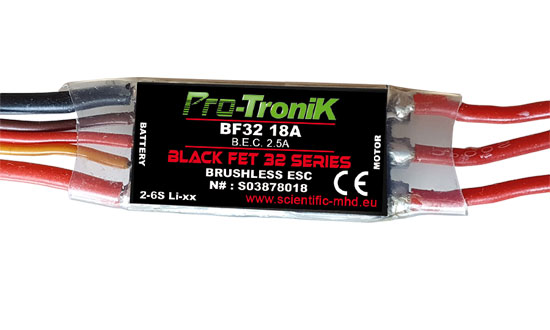 Contrôleur brushless BF32-18A Contrôleurs brushless et Bec
