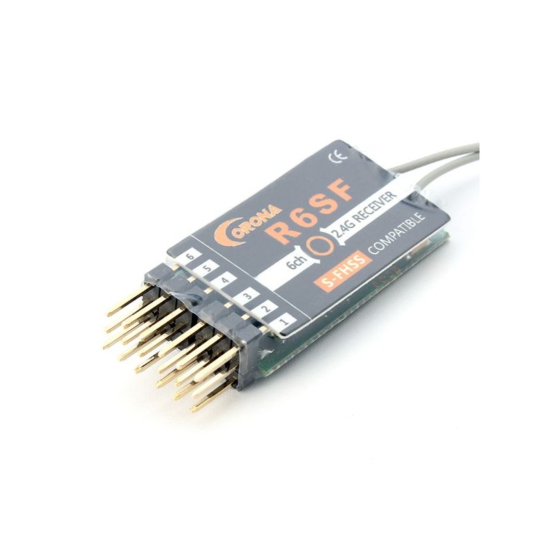 Recepteur R6SF Corona 6 voies compatible FUTABA