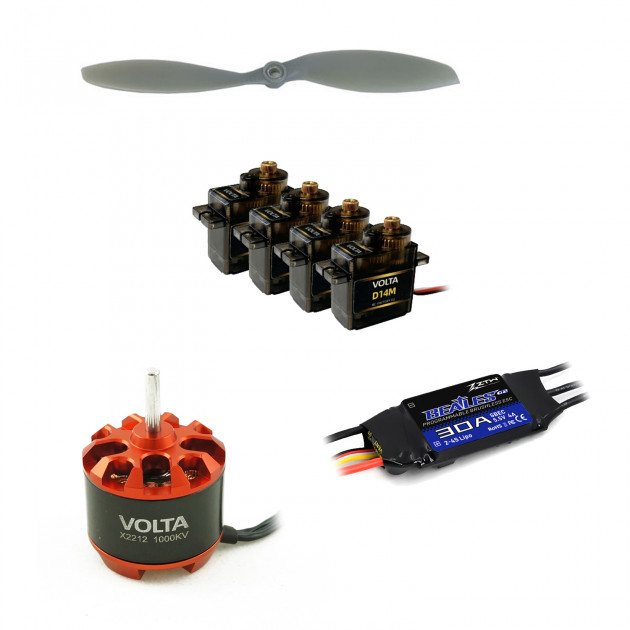 Set electronique pour avion outdoor 3D Rc Factory Rc Factory
