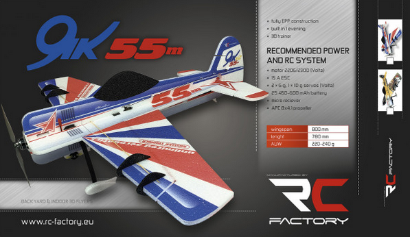 Yak 55 EPP Rc Factory 800mm  Voltige